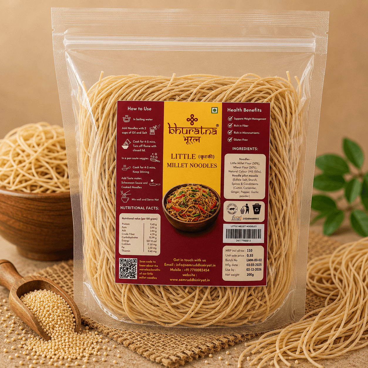 Little millet noodles
